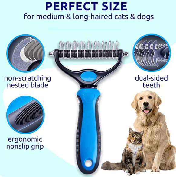 Double-Sided Pet Grooming Brush