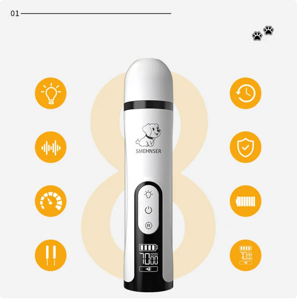 Rechargeable LED Pet Nail Grinder
