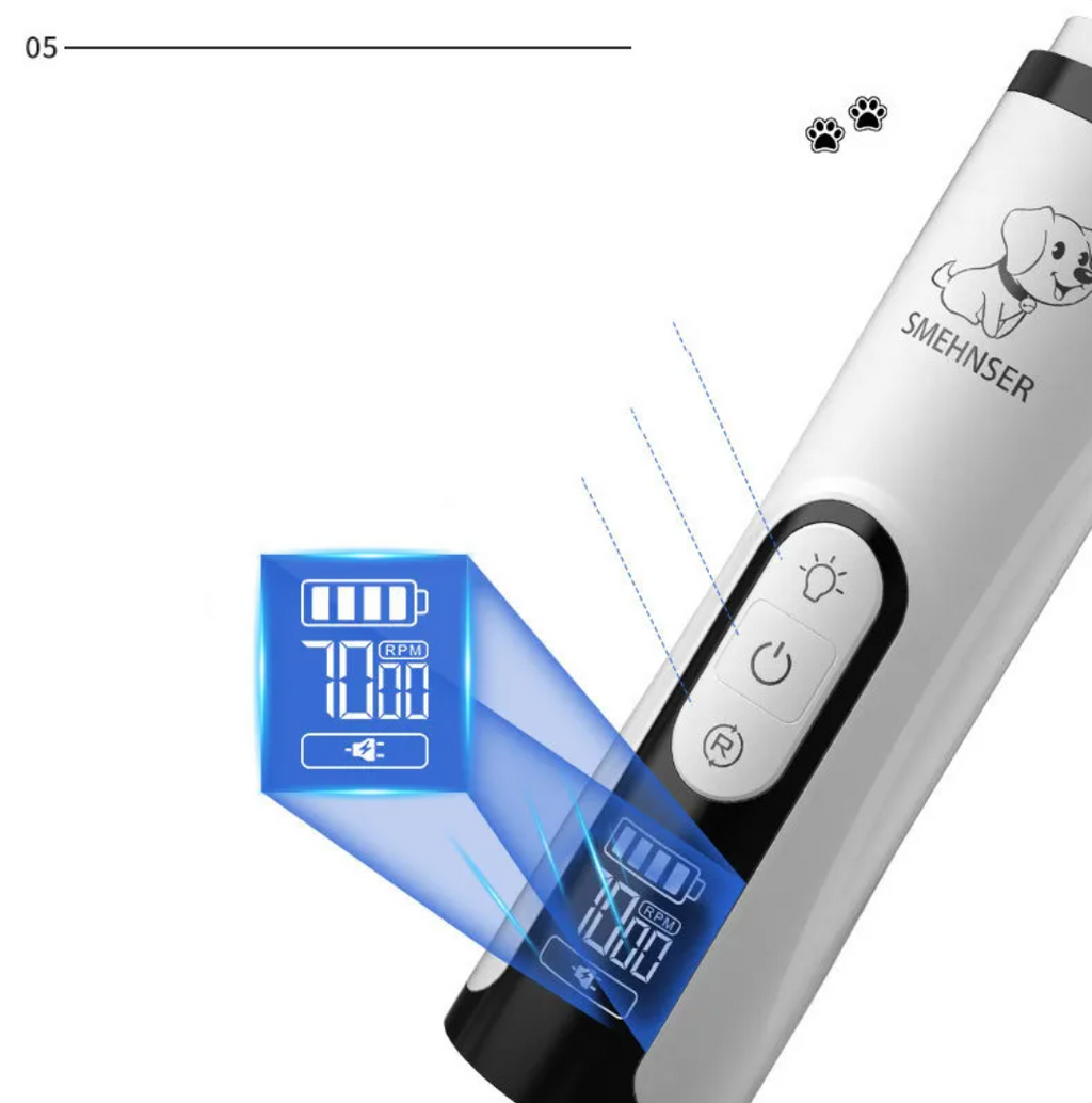 Rechargeable LED Pet Nail Grinder