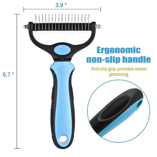 Double-Sided Pet Grooming Brush