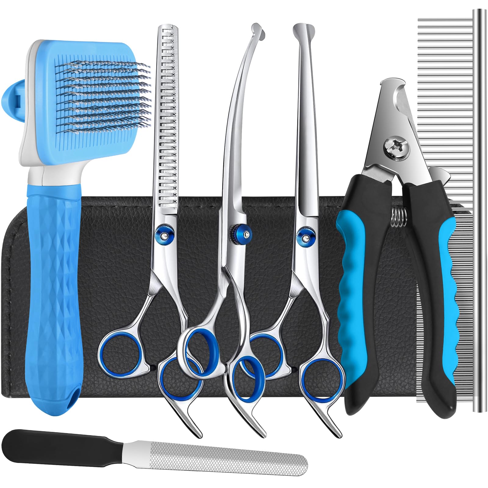 Complete Pet Grooming Scissors & Care Kit